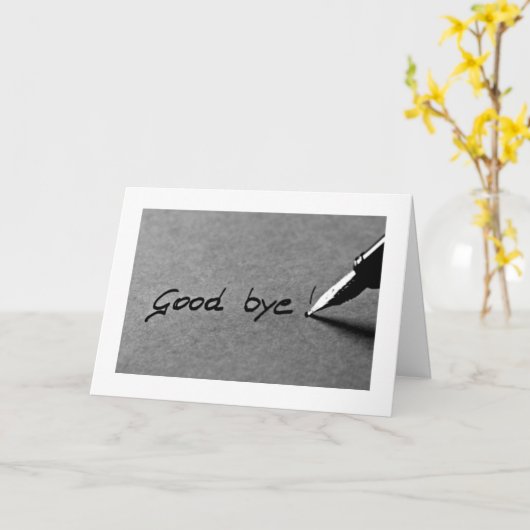 簡単なしことわざ**さようなら****特にあなたにとって カード (黄色い花)