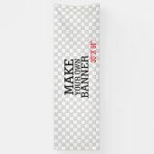 簡単なデザイン独自のステップ表示を作成 横断幕 (縦)