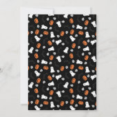 簡単なハロウィンのカボチャ彫りパーティー　 spooky 招待状 (裏面)