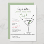 簡単なマーティニの誘い 招待状 (正面/裏面)