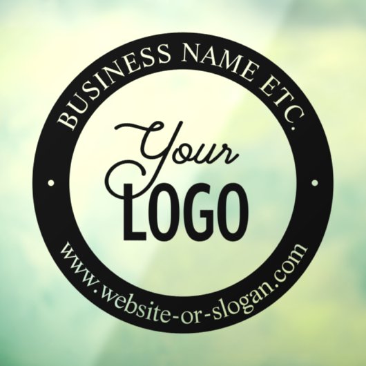 簡単なロゴの差し替えとテキストのカスタマイズ | ブラック ウィンドウサイン (シート3)