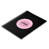 簡単なロゴの差し替え＆テキスト編集可能 | ピンク/DIY ノートブック (左側)