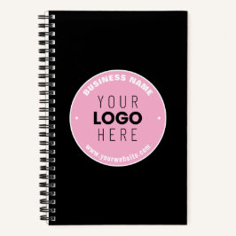 簡単なロゴの差し替え＆テキスト編集可能 | ピンク/DIY ノートブック