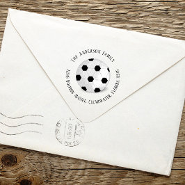 簡単な住所 スポーツ サッカー ボール セルフインキングスタンプ