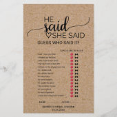 簡単な偽のカルフゲーム、彼は彼女がそう言った (正面)