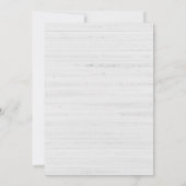 簡単な写真付き新築パーティー招待状 招待状 (裏面)