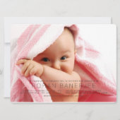 簡単な初めての食事の儀式 アンナプラシャン ご招待 招待状 (正面)