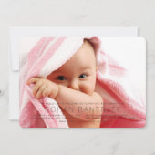 簡単な初めての食事の儀式 アンナプラシャン ご招待 招待状 (正面)