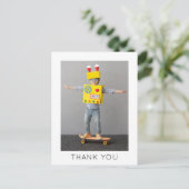 簡単な子供の誕生日お礼ポストカード インビテーションポストカード (スタンド正面)