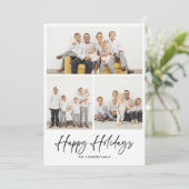 簡単な手書きのホリデーカード 招待状 (スタンド正面)