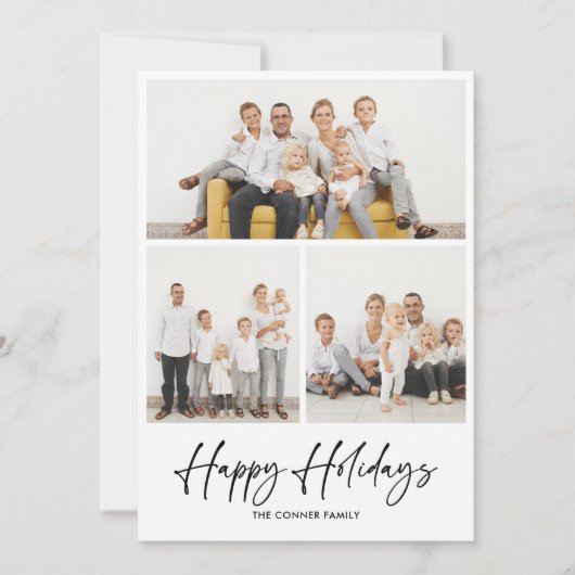 簡単な手書きの休日 招待状 (正面)