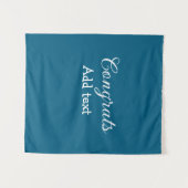 簡単な最低限の卒業おめでとうメッセージを追加 タペストリー (正面(横))