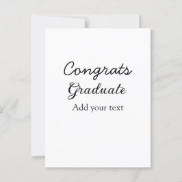 簡単な最低限の卒業おめでとうメッセージを追加 ポストカード