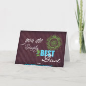 簡単な最高のパパ カード (裏面)