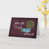 簡単な最高のパパ カード (黄色い花)