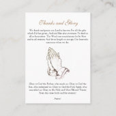 簡単な祈り - 祈りカード（平型） 名刺 (裏面)