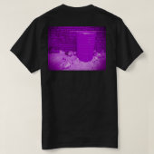 簡単な紫の路地 Tシャツ (デザイン裏面)