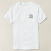 簡単な紫色のバックデザインT Tシャツ (デザイン正面)