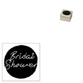 簡単な結婚前お茶会 ラバースタンプ (押印)