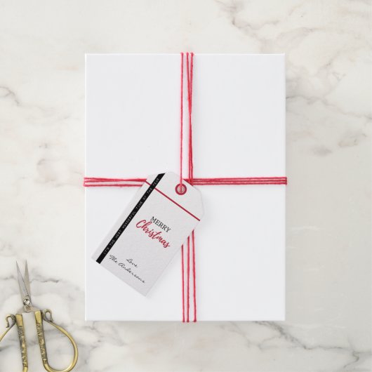 簡単な編集名クリスマスギフトタグの好意タグ ギフトタグ (より糸付き)