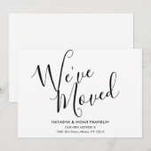 簡単な脚本 移動しました 新しい住所のお知らせ (正面/裏面)