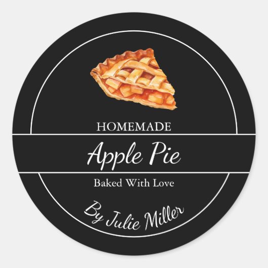 簡単な自家製パイラベル ラウンドシール (正面)