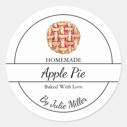 簡単な自家製パイラベル ラウンドシール (正面)