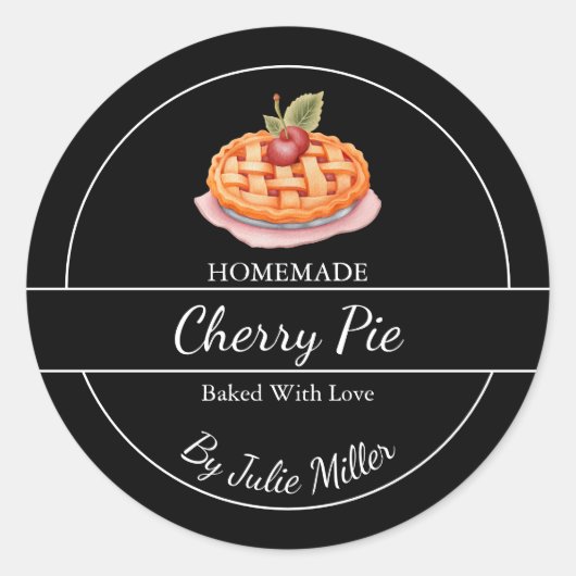 簡単な自家製パイラベル ラウンドシール (正面)