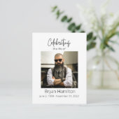 簡単な葬儀追悼写真メモリアル ポストカード (スタンド正面)