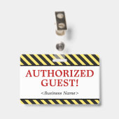 簡単な「許可されたゲスト」バッジ バッジ (裏面 （クリップ付）)