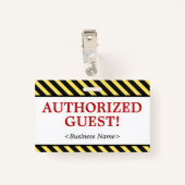 簡単な「許可されたゲスト」バッジ バッジ (裏面クリップ)