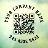 簡単なQRコードでビジネスを宣伝 ウィンドウサイン (シート3)