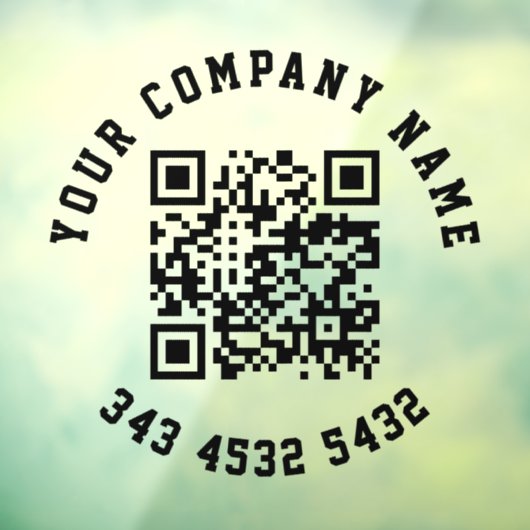 簡単なQRコードでビジネスを宣伝  ウィンドウサイン (シート3)