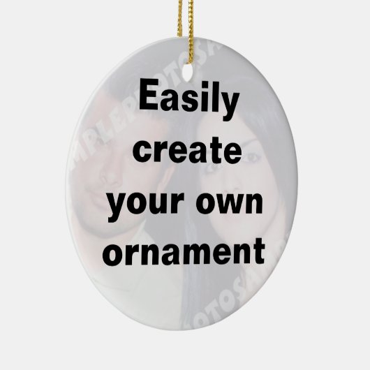 簡単にあなたのオーナメントを作成する大きな文字を削除! セラミックオーナメント (右)