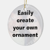 簡単にあなたのオーナメントを作成する大きな文字を削除! セラミックオーナメント (左)