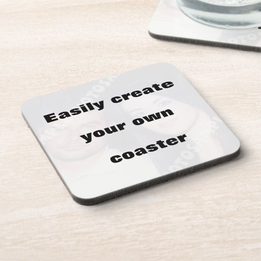 簡単にあなたのコースターを作成する大きな文字を削除! コースター (左側)