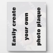 簡単にあなたのフォトプラークを作成する大きな文字を削除 フォトプラーク (正面)