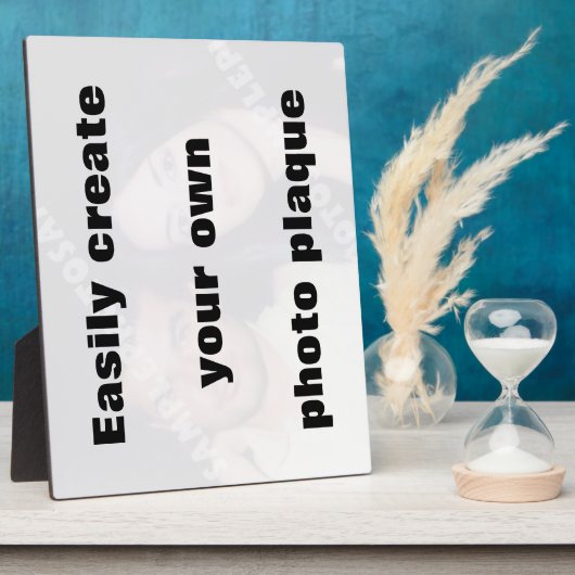 簡単にあなたのフォトプラークを作成する大きな文字を削除 フォトプラーク (側面)