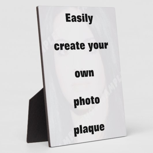 簡単にあなたのフォトプラークを作成する大きな文字を削除 フォトプラーク (側面)
