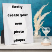 簡単にあなたのフォトプラークを作成する大きな文字を削除 フォトプラーク (側面)