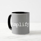 簡単にして下さい マグカップ (正面左)