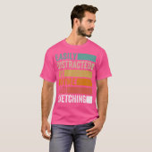 簡単にアニメやスケッチに気を取られる Tシャツ (正面フル)
