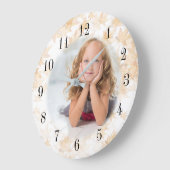 簡単にイメージを作成Zazzle ラージ壁時計 (傾斜)