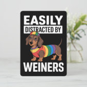 簡単にウィーナーLGBTQレインボーゲイ 招待状 (スタンド正面)