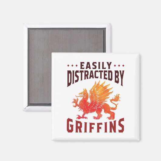 簡単にグリフィンのファンタジー愛好家に気カッコいいを散らす マグネット (正面/裏面)
