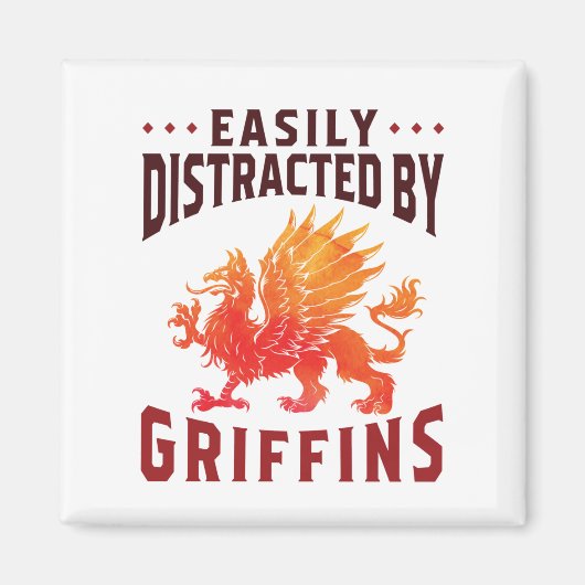 簡単にグリフィンのファンタジー愛好家に気カッコいいを散らす マグネット (正面)