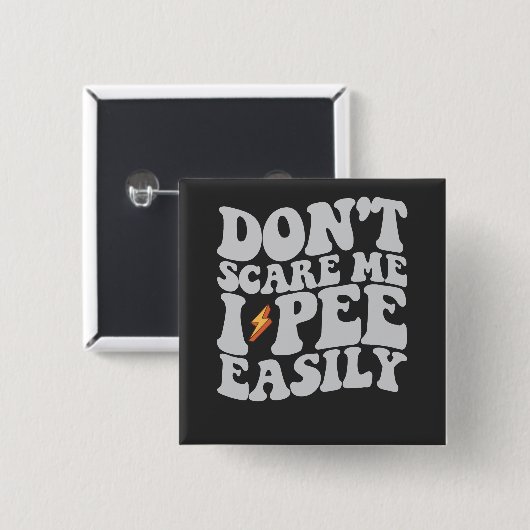 簡単にグルービーを見て私を怖がらせおもしろいない 缶バッジ (正面&裏面)