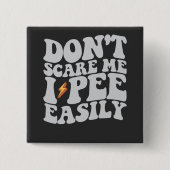 簡単にグルービーを見て私を怖がらせおもしろいない 缶バッジ (正面)