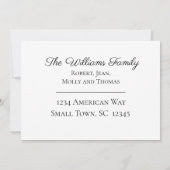 簡単にスケッチされた家の新しい住所 案内状 (裏面)