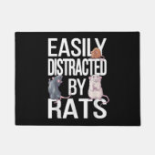 簡単にネズミのネズミのママのネズミのパパおもしろいRa ドアマット (正面)
